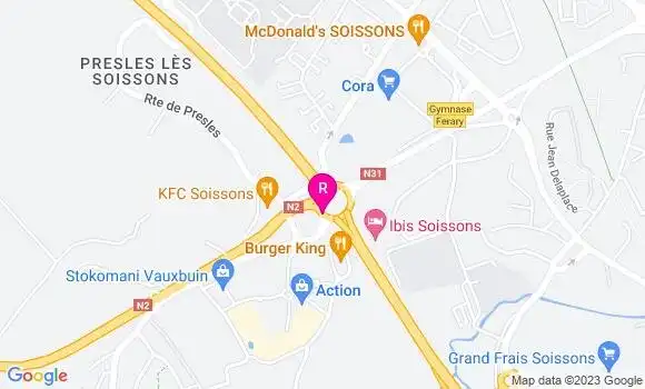 Localisation Fast Food Burger King