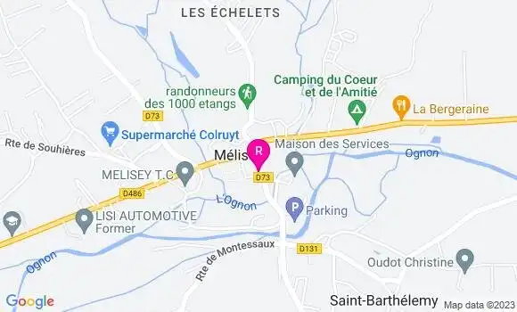 Localisation Kebab des Mille Etangs