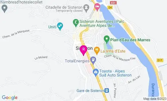 Localisation Restaurant  Le Hoggar
