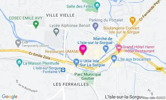 Localisation Kebab La Baraka