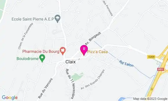 Localisation Restaurant  Pizz