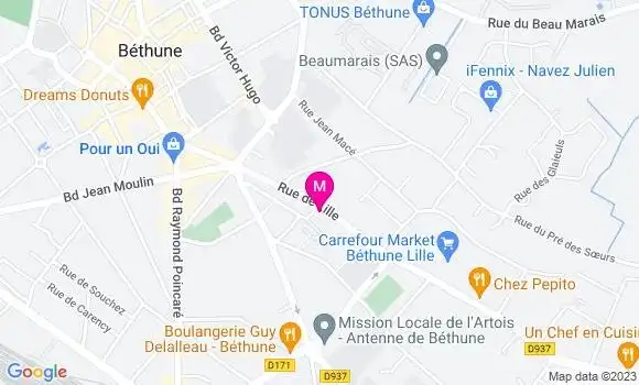Localisation Pizzeria La Pat