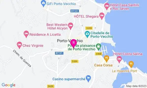 Localisation Restaurant  I Ghjacci