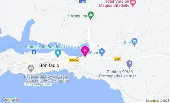 Localisation Restaurant  I Ghjacci