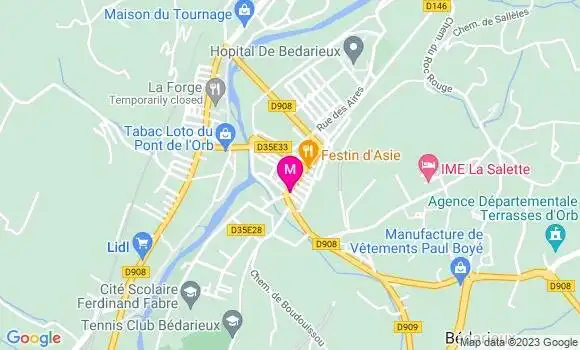 Localisation Restaurant  La Marquise