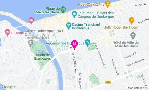 Localisation Restaurant  Friterie des Bains