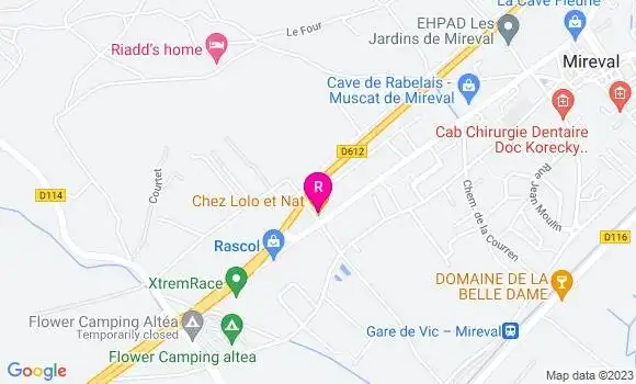 Localisation Restaurant  Chez Lolo et Nat
