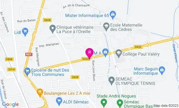 Localisation Pizzeria Le Cesario