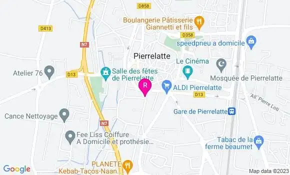 Localisation Pizzeria Pizza Hot