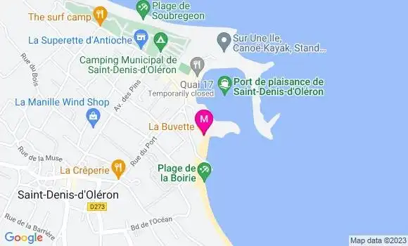 Localisation Restaurant  La Buvette