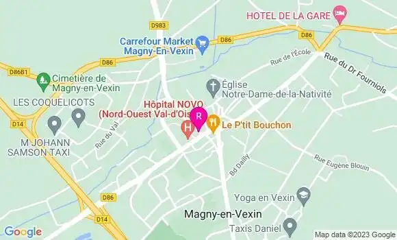 Localisation Pizzeria du Vexin