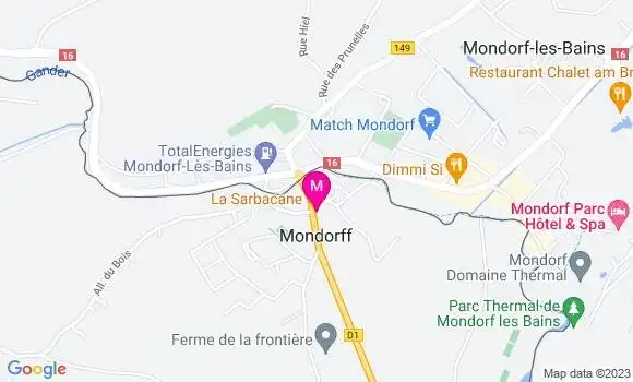 Localisation Restaurant Bar La Sarbacane