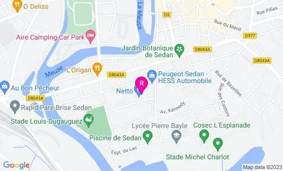 Localisation Restaurant Bar Le Stadium