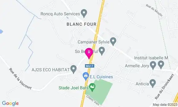 Localisation La Pizzeria du Blanc Four