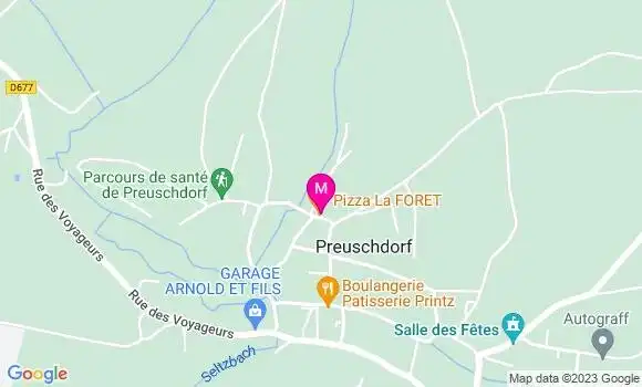 Localisation Pizzeria Pizza la Foret