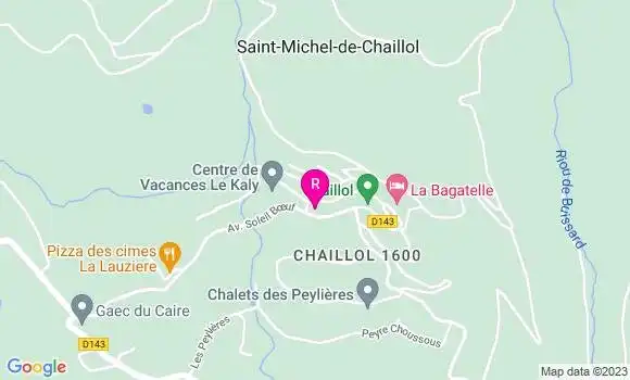 Localisation Restaurant  Pizza des Cimes