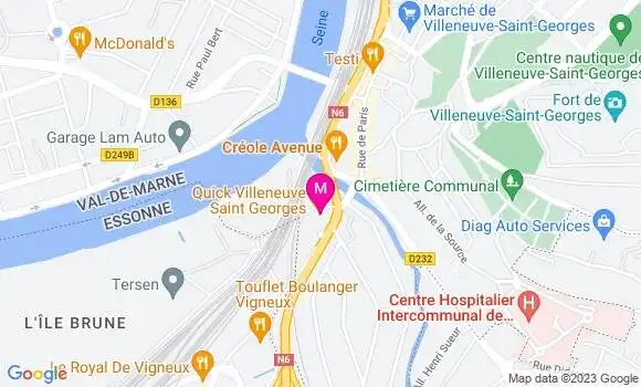Localisation Fast Food Quick