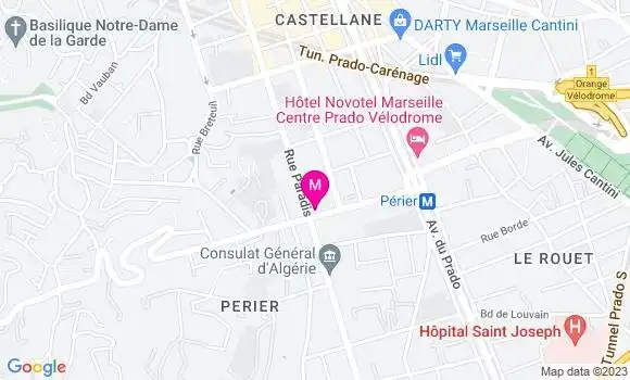 Localisation Restaurant  Paul Delibes