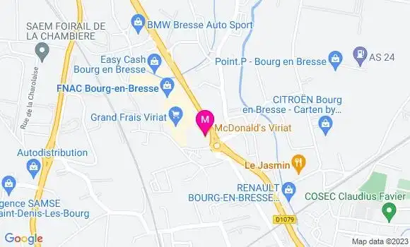 Localisation Fast Food Mc Donald