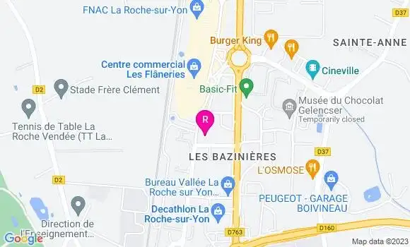 Localisation Fast Food Subway