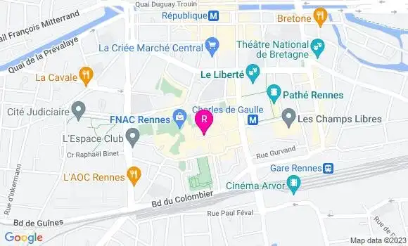 Localisation Brasserie La Dalle