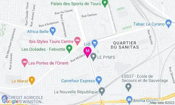 Localisation Restaurant Grec Express Kebab