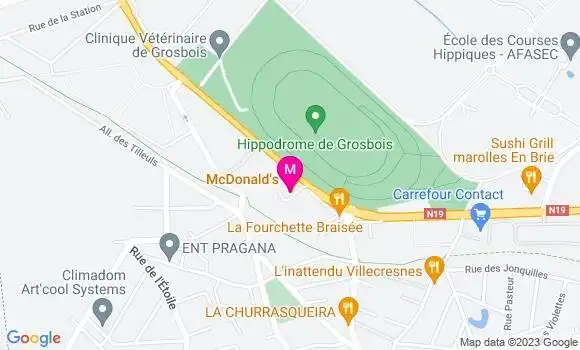 Localisation Fast Food Mc Donald