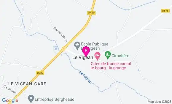 Localisation Restaurant  Le Chalet