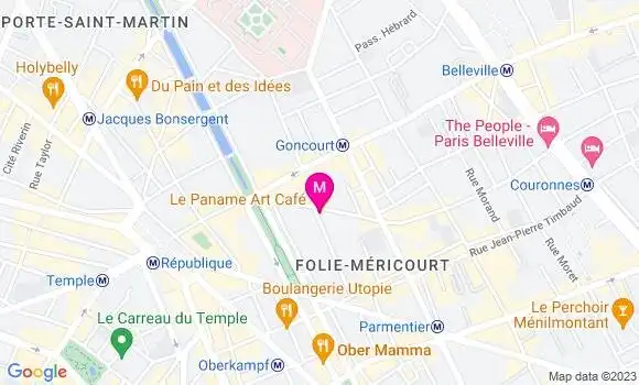 Localisation Café Le Paname