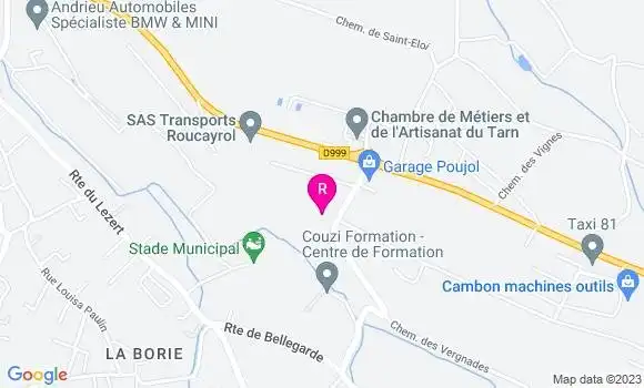 Localisation Restaurant  La Grignotte