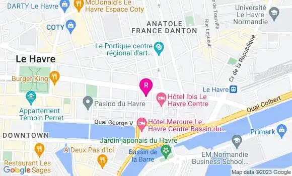 Localisation Sandwicherie du Palais
