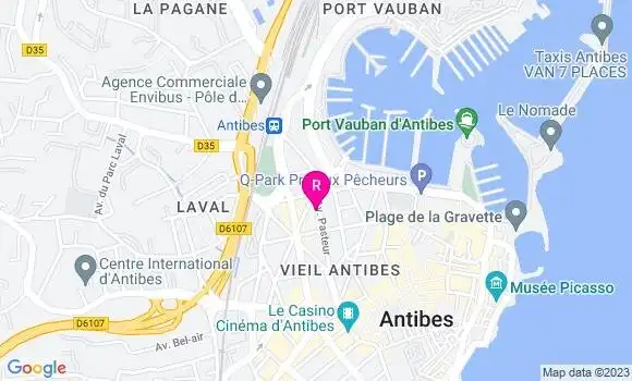Localisation Pizzeria Pizza Vauban