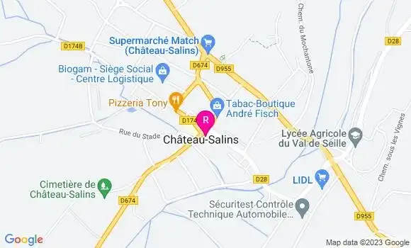 Localisation Kebab du Saulnois