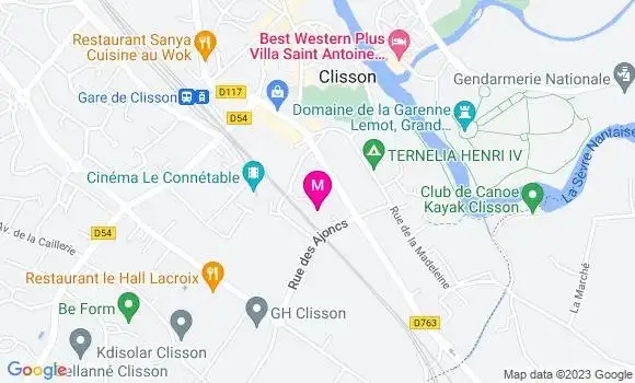 Localisation Restaurant  Les 3 P
