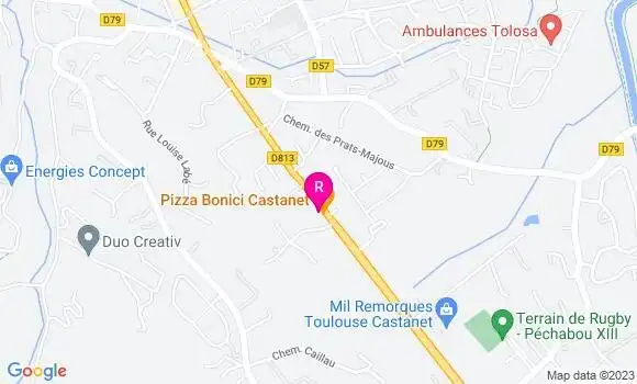 Localisation Restaurant  Pizza Bonici