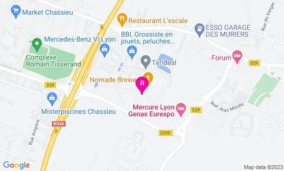 Localisation Fast Food Mc Donald