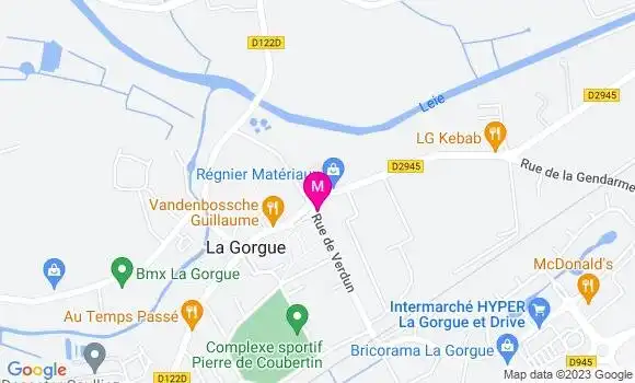 Localisation Restaurant  Friterie Gorguillonne