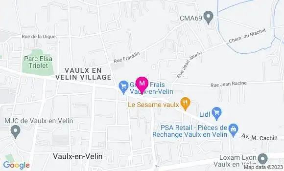 Localisation Restaurant  Vaulx Delices