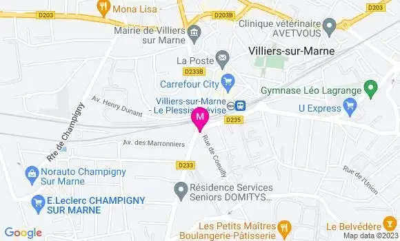 Localisation Restaurant Turc Etoiles Villiers