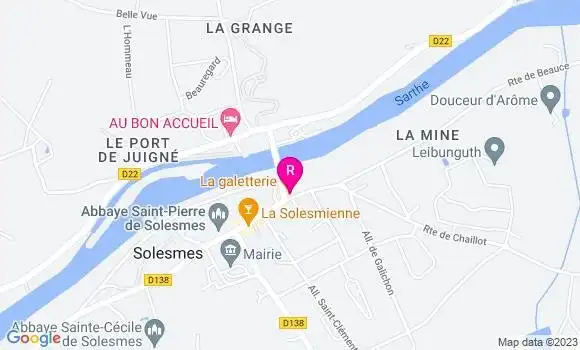 Localisation Crêperie La Galetterie