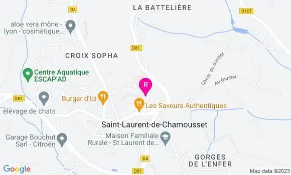 Localisation Restaurant  La Pizz