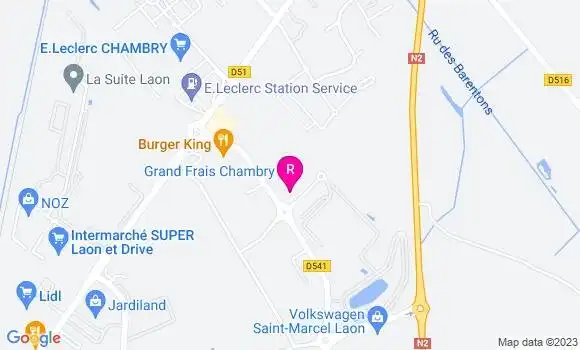 Localisation Fast Food Burger King