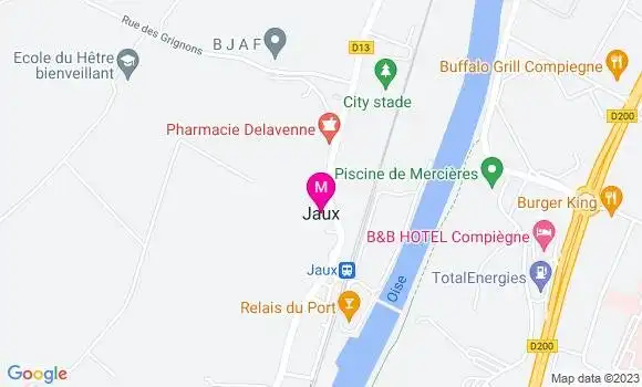 Localisation Kebab Aux Délices de la Gare