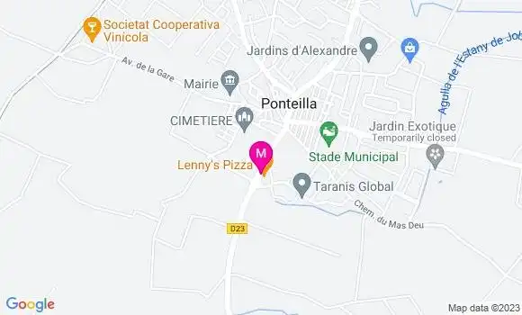 Localisation Pizzeria Lenny