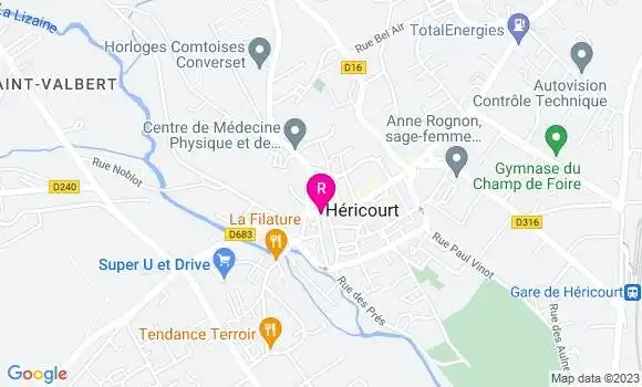 Localisation Restaurant  La Petite Fringale