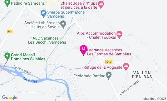 Localisation Pizzeria Le Mazot