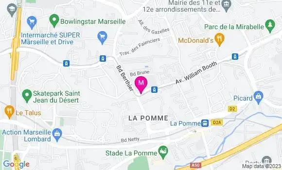Localisation Fast Food Mcdonald