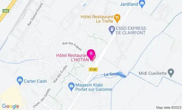 Localisation Restaurant Hôtel L
