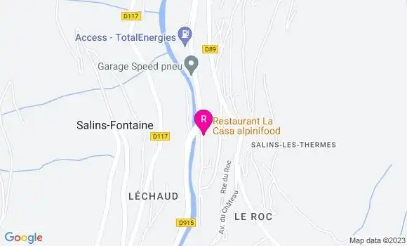 Localisation Pizzeria Alpini Food