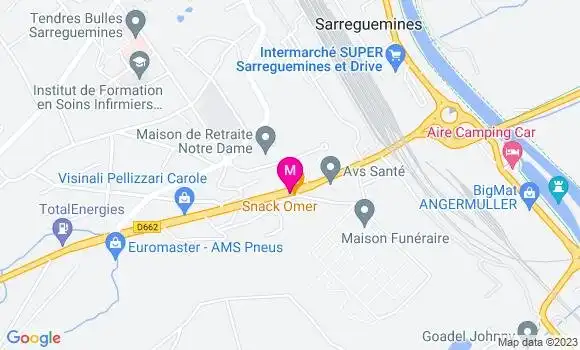 Localisation Restaurant Turc Snack Omer